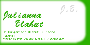 julianna blahut business card